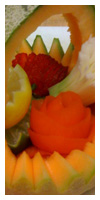 Fruit carving (Culinary final exam)