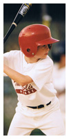 At the plate in a little league game in Jackson.